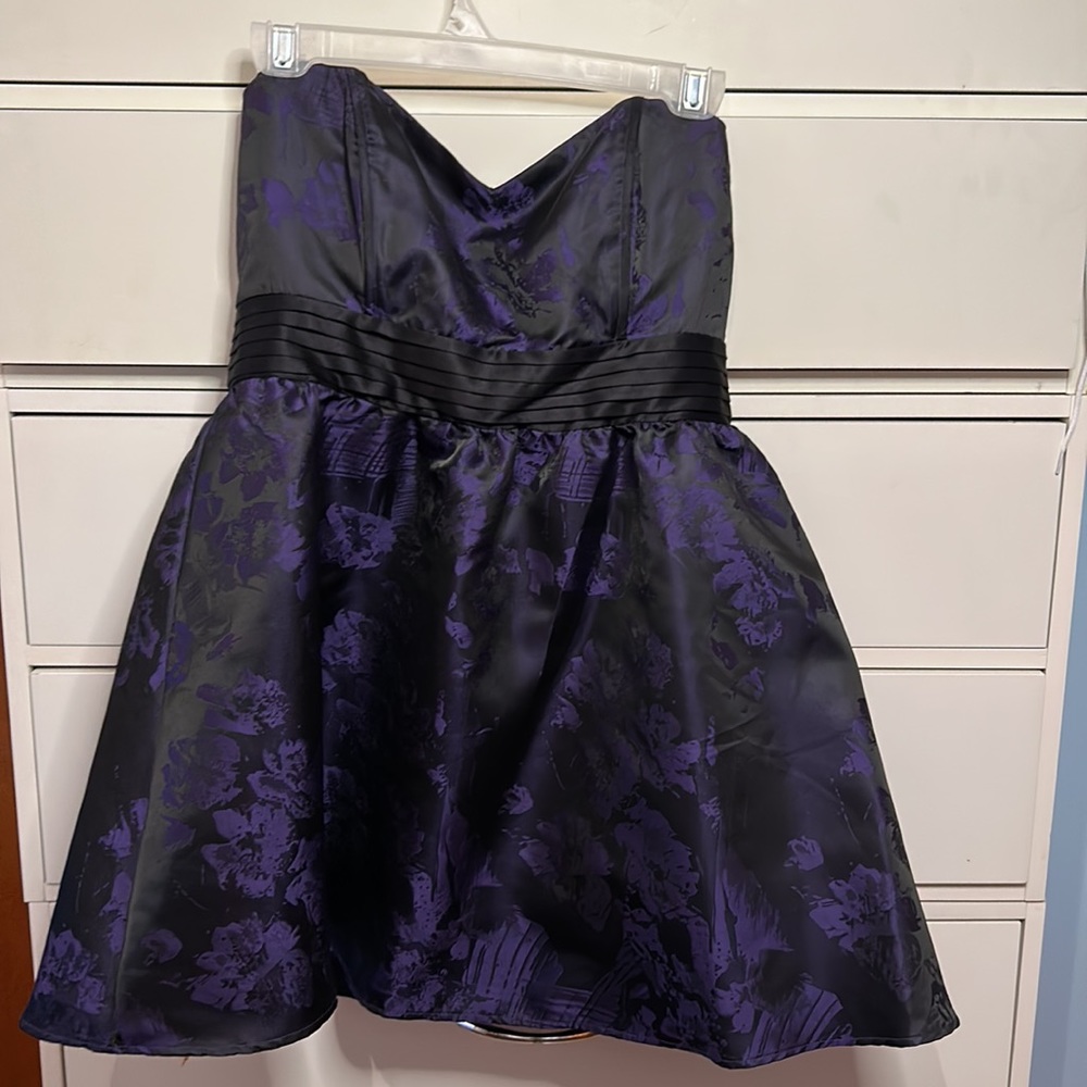 EUC, Forever 21 Purple & Black Cocktail/ Prom Dress